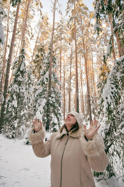 Woman in forest Stock photo © fotorobs