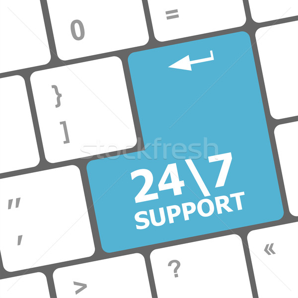 Support sign button on keyboard keys Stock photo © fotoscool