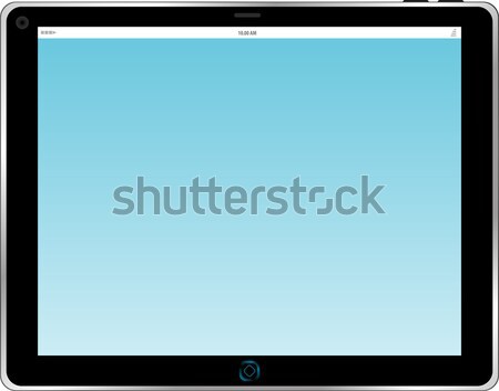 touchpad or tablet pc isolated on white - Original design Stock photo © fotoscool