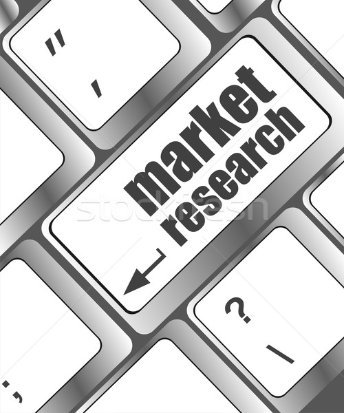 market research word button on keyboard Stock photo © fotoscool