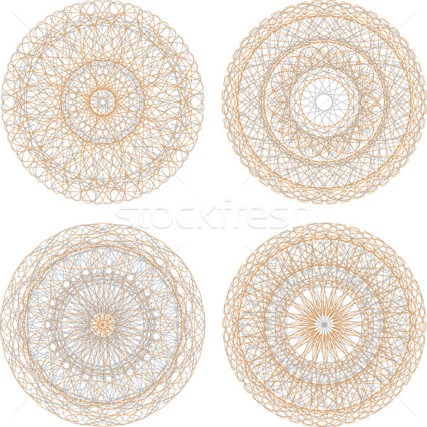 Guilloche mandala pattern for currency, certificate or diplomas Stock photo © fotoscool
