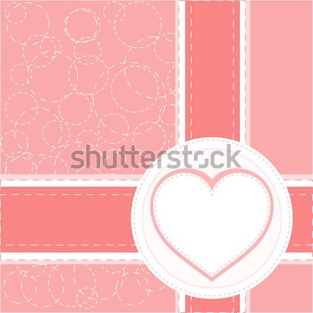 Postcard from the love valentines heart Stock photo © fotoscool