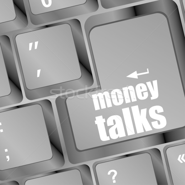 pc keyboard with money talks word Stock photo © fotoscool