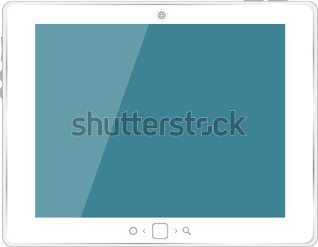 Vector white tablet computer Stock photo © fotoscool