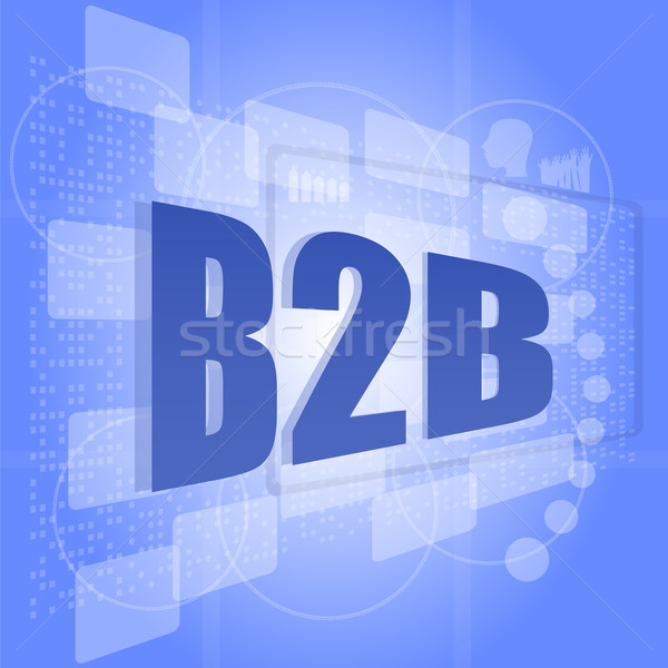 ストックフォト: 言葉 · b2b · デジタル · 画面 · ビジネス · お金