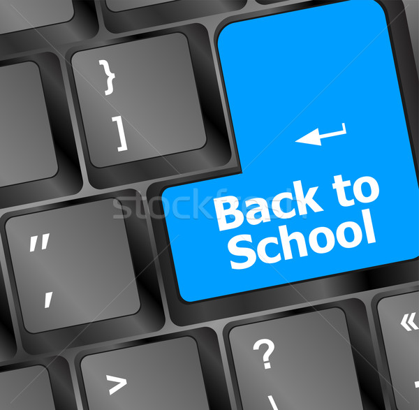 Back to school, Education concept: computer keyboard, back to school Stock photo © fotoscool