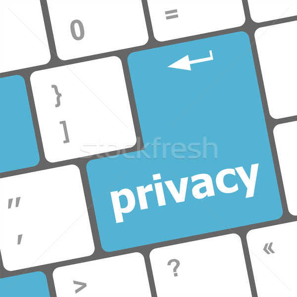privacy button on computer keyboard key Stock photo © fotoscool