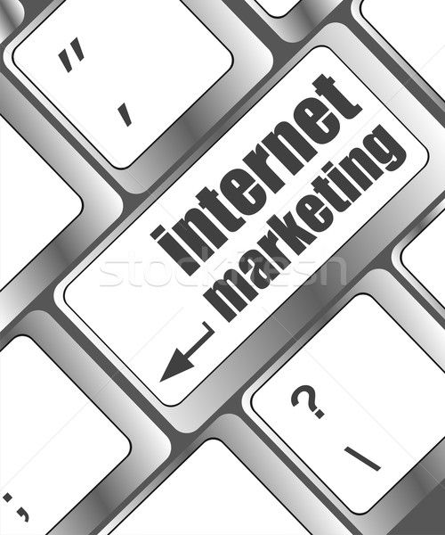 Marketing online internet marketing concepte mesaj cheie Imagine de stoc © fotoscool