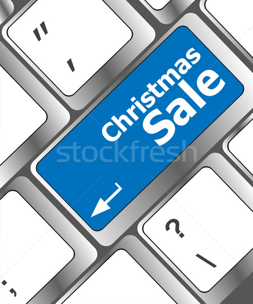 Weihnachten Verkauf Computer-Tastatur Schlüssel Taste Business Stock foto © fotoscool