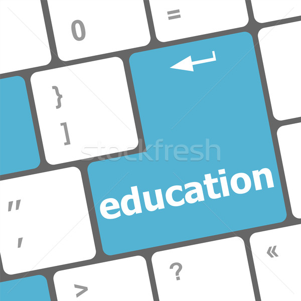 Education concept: computer keyboard with word Education Stock photo © fotoscool