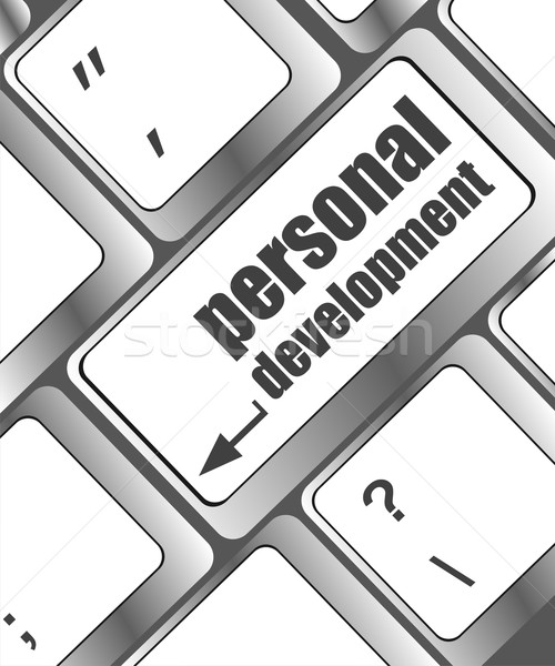 Keyboard with enter button personal development Stock photo © fotoscool