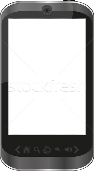 vector smart phone isolated on white - iphone Stock photo © fotoscool