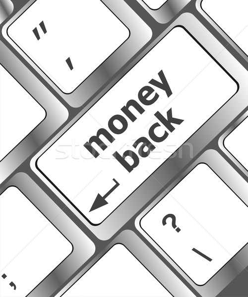Keyboard keys with money back text on button Stock photo © fotoscool