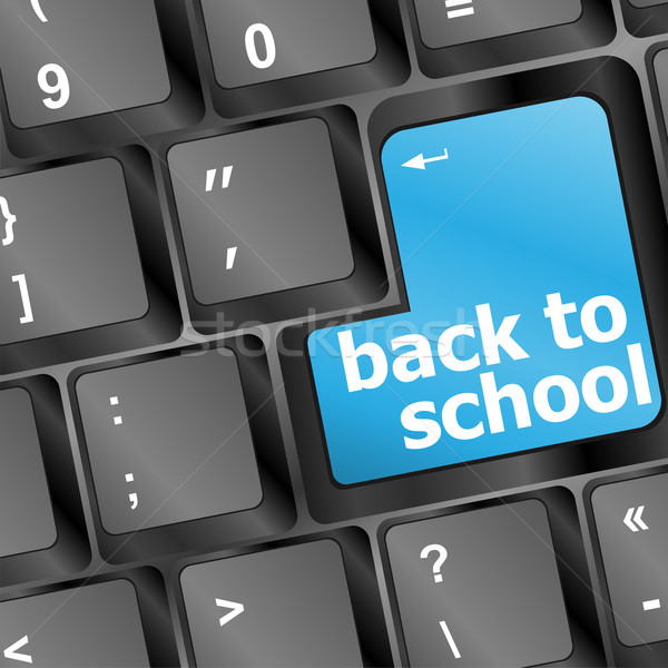 Back to school key on computer Stock photo © fotoscool