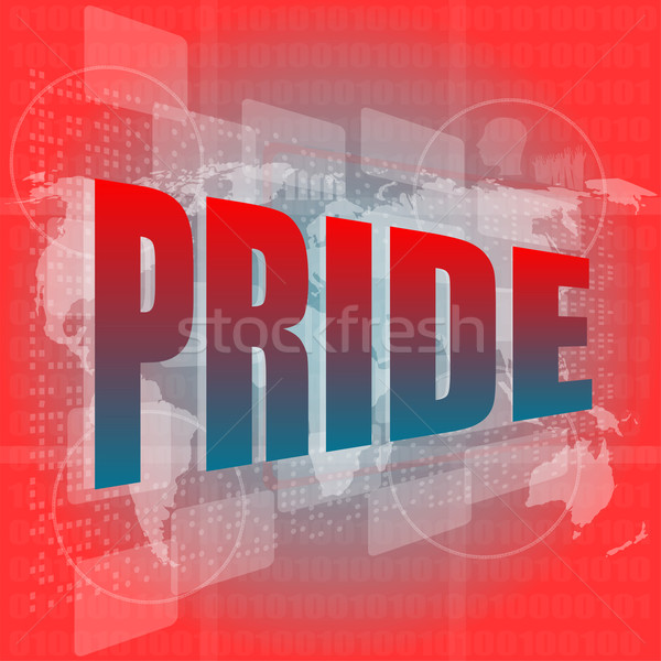 The word pride on digital screen Stock photo © fotoscool