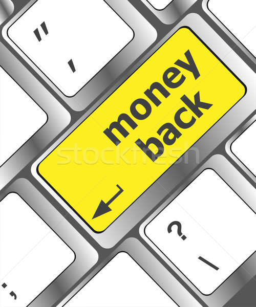 Keyboard with Money back text on button Stock photo © fotoscool