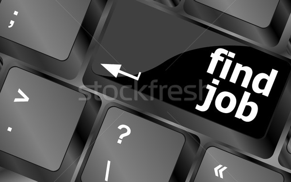 Searching for job on the internet. Jobs button on computer keyboard Stock photo © fotoscool