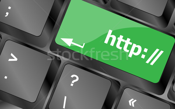 Http button on keyboard key - business concept Stock photo © fotoscool