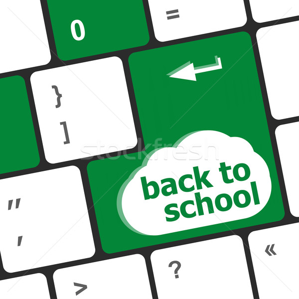 Back to school key on computer keyboard Stock photo © fotoscool