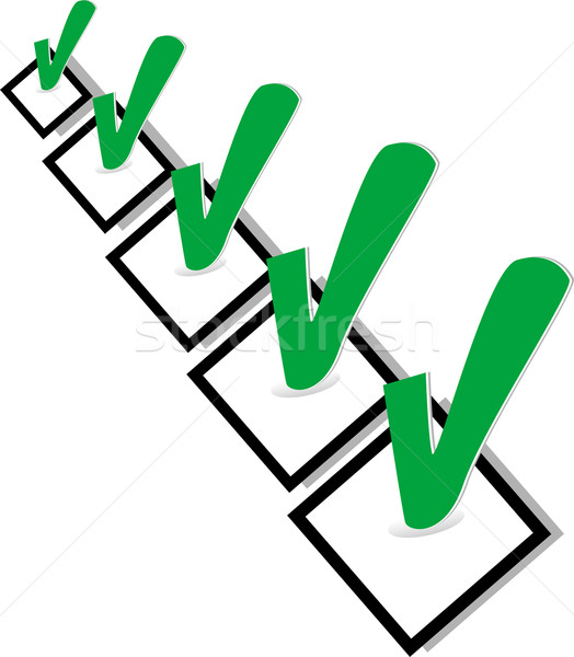 list check with green ok symbol Stock photo © fotoscool