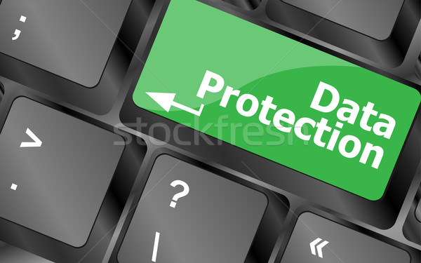 data protection button on the keyboard keys Stock photo © fotoscool