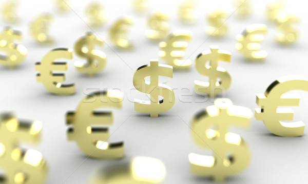 Dinheiro ilustração símbolo dólar conjunto negócio Foto stock © FotoVika