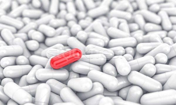 Stock photo: Especial red pill