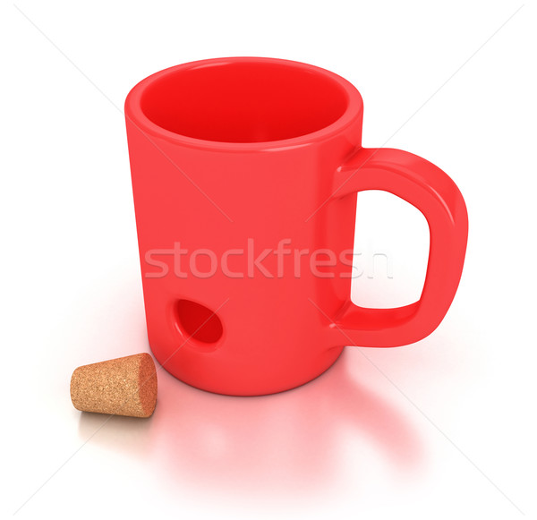 Red mug Stock photo © FotoVika