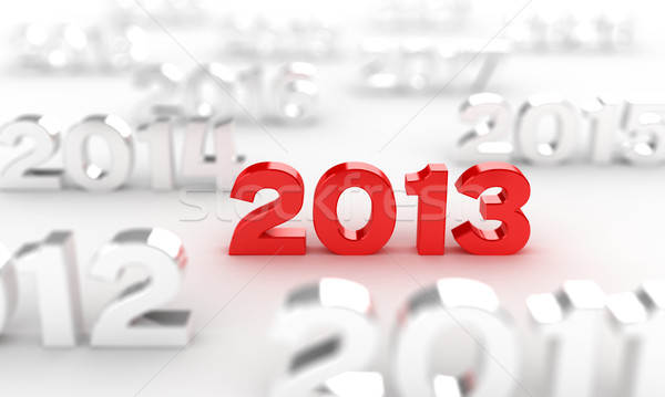 [[stock_photo]]: 2013 · date · illustration · rouge · nombre · autre