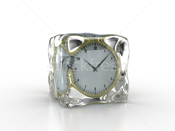 Frozen clock Stock photo © FotoVika