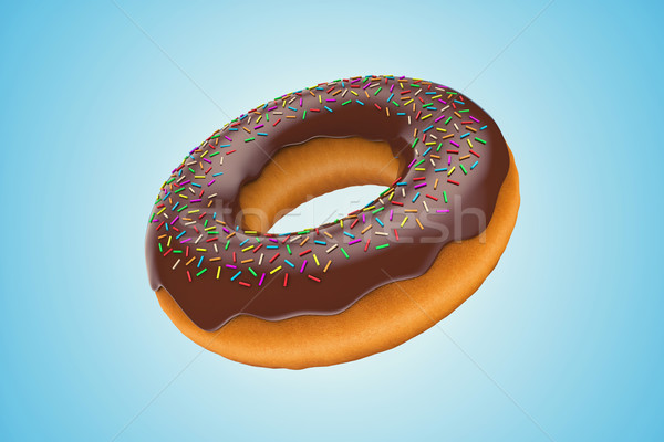 Donut Illustration lecker unter Luft Essen Stock foto © FotoVika