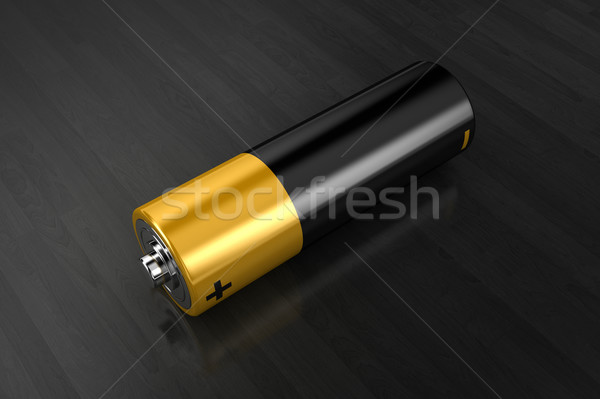 батареи один небольшой темно металл черный Сток-фото © FotoVika