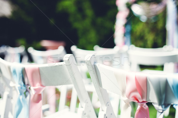 Scenario wedding bella cerimonia di nozze natura erba Foto d'archivio © FotoVika