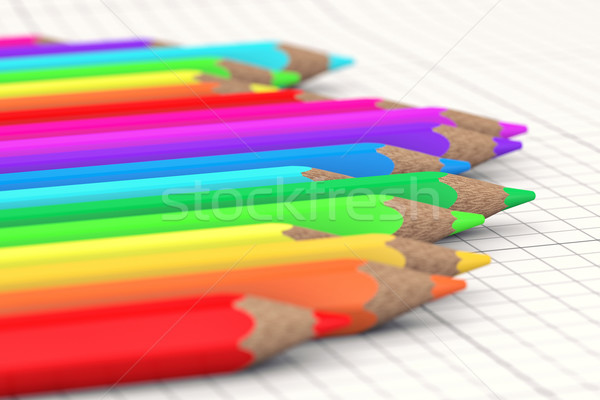 Colour pencils Stock photo © FotoVika