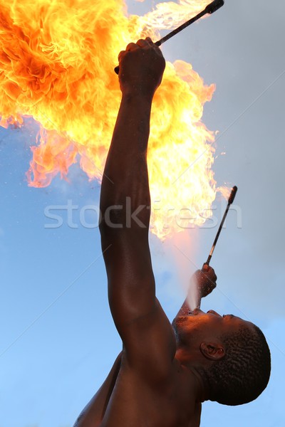 Fire Eater at the Circus Stock photo © fouroaks