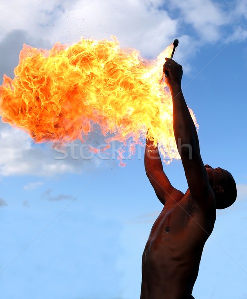 Fire Eater at the Circus Stock photo © fouroaks