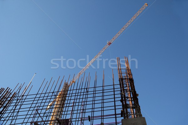 Building Construction Steel and Crane Stock photo © fouroaks