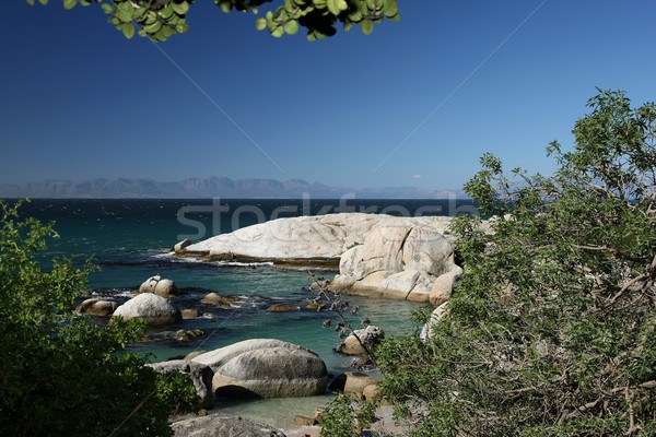 Beach with Blue Water and Rocks Stock photo © fouroaks