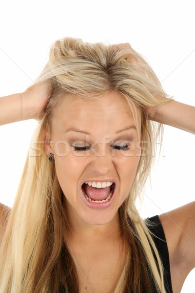 Annoyed and Frutrated Young Lady Stock photo © fouroaks