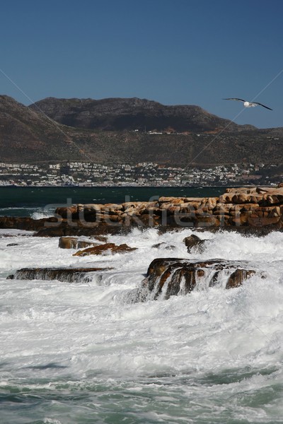 Rêche océan roches orageux mer vagues [[stock_photo]] © fouroaks