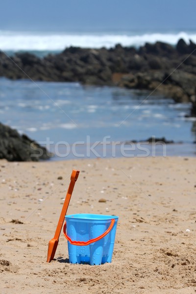 Bucket and Spade at Seashore Stock photo © fouroaks