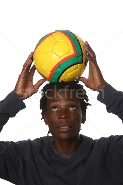 Black Football Supporter Stock photo © fouroaks