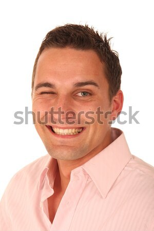 Winking Young Man Stock photo © fouroaks