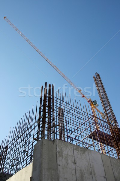 épület építkezés acél beton zsaluzás helyszín Stock fotó © fouroaks