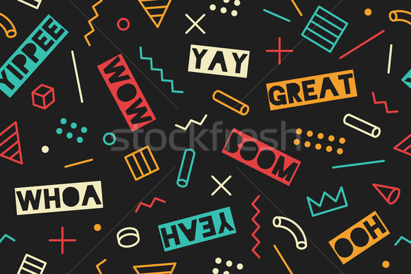 Seamless graphic geometric pattern Stock photo © FoxysGraphic