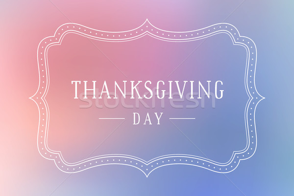 Stock photo: Old vintage frame with text Thank You so much