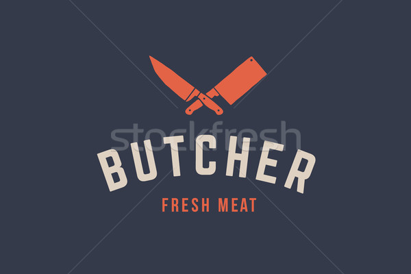 Logo for Butchery meat Stock photo © FoxysGraphic