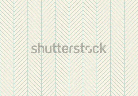Seamless abstract pattern of classic zigzag. Turquoise line on a beige background. Vector Illustrati Stock photo © FoxysGraphic