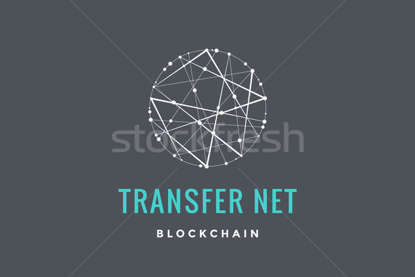 Label for blockchain technology Stock photo © FoxysGraphic