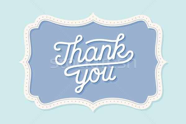 Old vintage frame with text Thank You so much Stock photo © FoxysGraphic